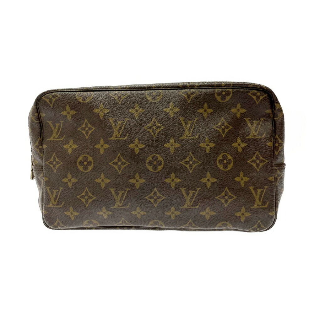 LOUIS VUITTON Monogram Troussard Toilette Shoulder Bag Brown
